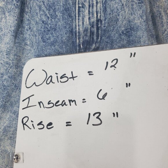 THE BEVERLY HILLS VNTG Women Shorts 24 Denim Acid Wash High Rise 100% Cotton USA - Picture 5 of 9